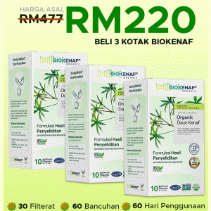 PAKEJ SIHAT - 3 KOTAK BIOKENAF